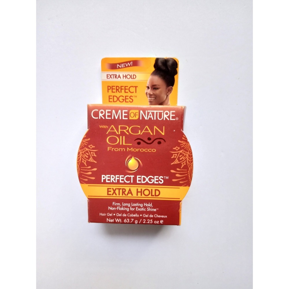 Creme of Nature Perfect Edges Argan Oil Extra Hold Hair Gel 2.25oz 98342 NEW